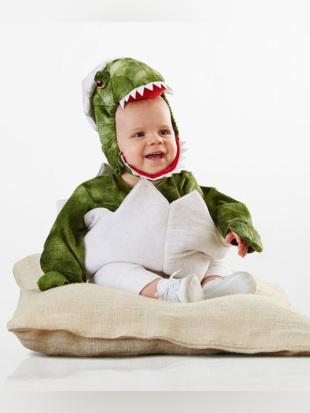 Pottery Barn T-Rex Hatching Egg Baby Dinosaur Halloween Costume 12-24 Month NWT - Picture 2 of 9